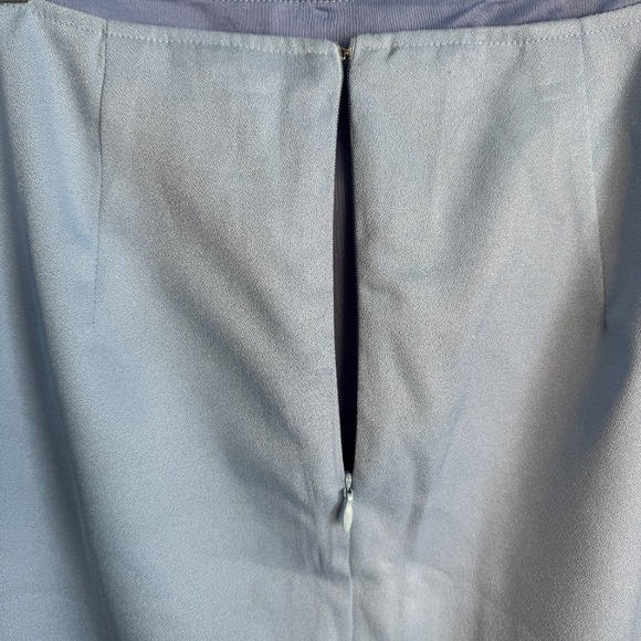Tobi Women's Petal Hem 1/4 Zip Mini Pencil Skirt Blue Size Large Lined Summer - Picture 5 of 14